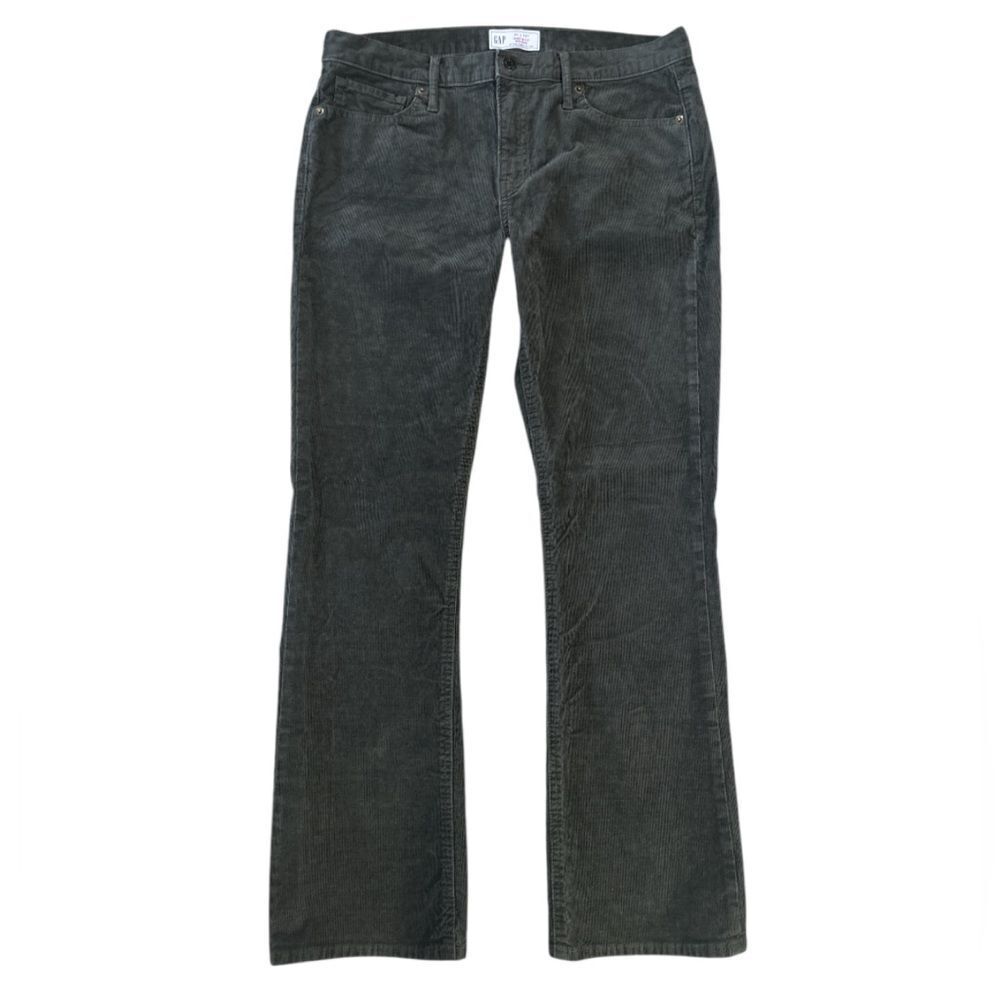 NWOT Gap Women’s 34X30 Baby Boot Mid Rise Deep Depth Green Corduroy Pants